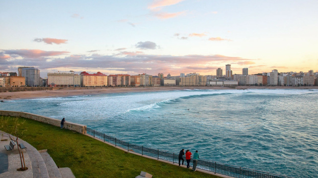 Playas y paseo marítimo de A Coruña